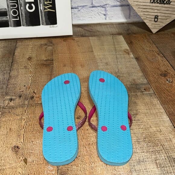 NEW Havaianas Slim Carnaval Flip Flops multicolor - Picture 6 of 7